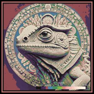 Iguana Painting