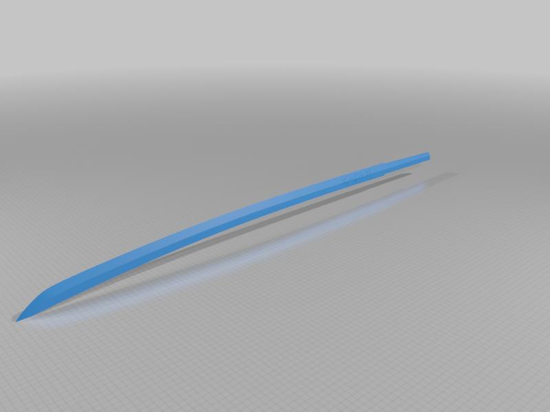 Longer Rengoku Katana - Made To Fit Smaller Printers And Improved Cuts & Rod Extension