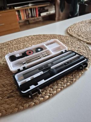 FNIRSI HS-01 Soldering Iron Case with Electric Screwdriver