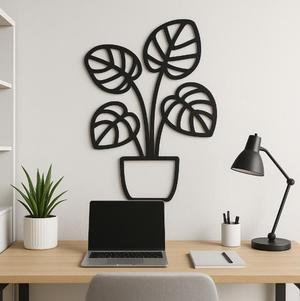 Modern Simplistic Plant Wall Art! Easy to print, and looks great!!