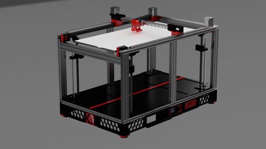 The RIFF 600/900 large 3D printer