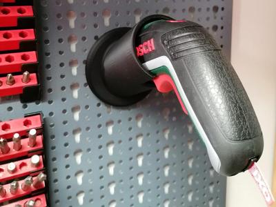 Holder for IXO Bosch cordless screwdriver on Küpper wall