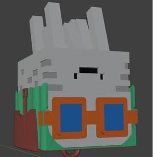Happy Ghast Colored Single Piece