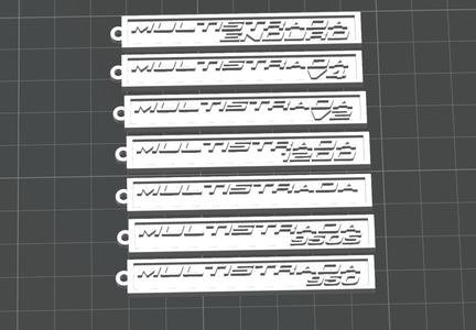 Multistrada keychain