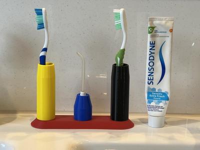 Toothbrush holder modular design next generation