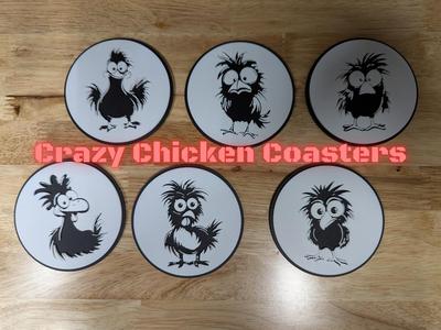 Crazy Chicken Coasters