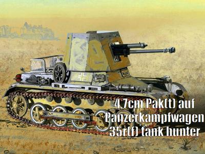 4.7cm Pak(t) on Panzerkampfwagen 35(r) chassis
