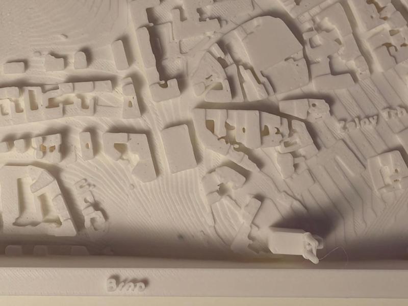 Brno Centrum - Relief Map