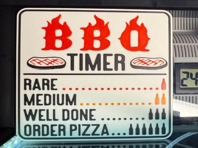 BBQ TIMER DRINKING SIGN 