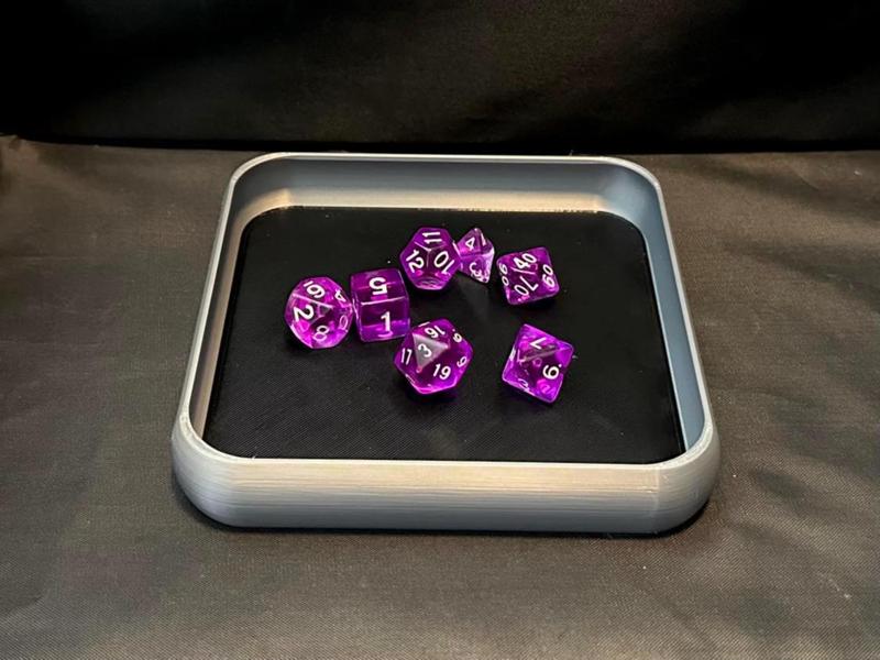 150mm Dice Tray - Anti Spill Wall - TPU Insert