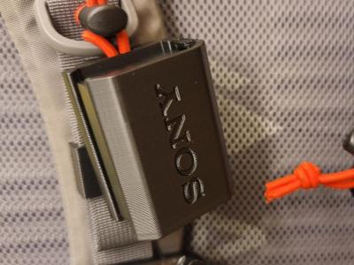 Sony NP-FZ100 Battery Holder w/Tether Loop Option