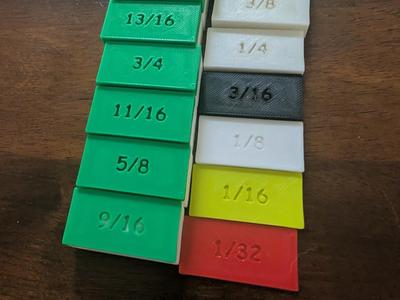 Imperial Flat Shims, Setup Blocks, 1/32" - 1"