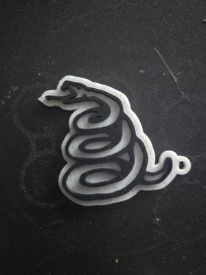 Metallica snake keychain