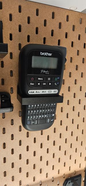 IKEA Skadis Brother P-Touch T-clip mount