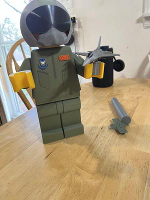 Lego Toilet Paper Hanger Air Force Pilot