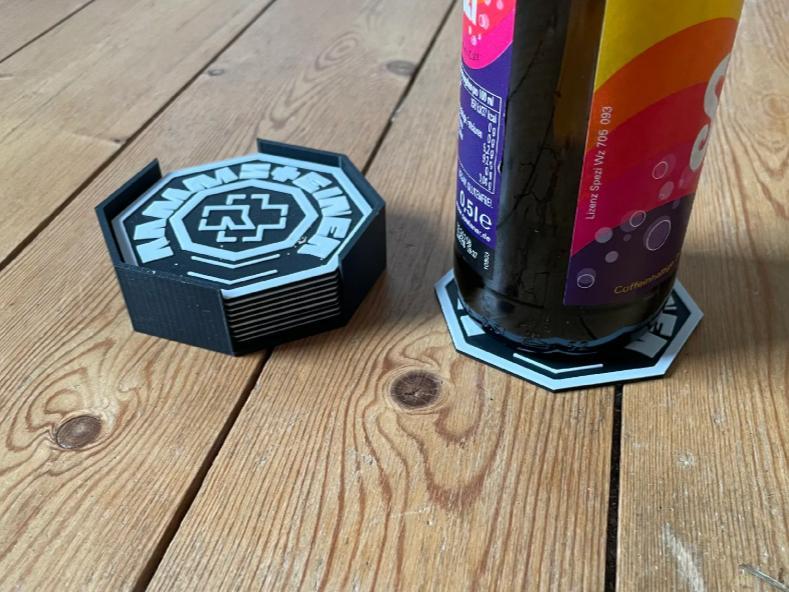 Rammstein Coasters with Holder