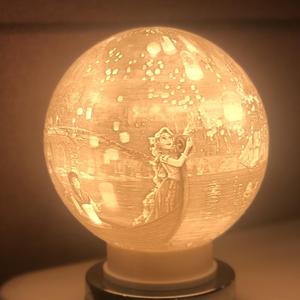 Tangled Lithophane Lamp