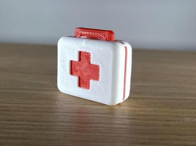 First aid kit box scale toy