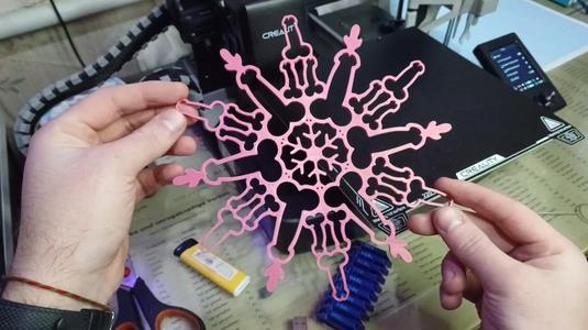 Funny snowflake