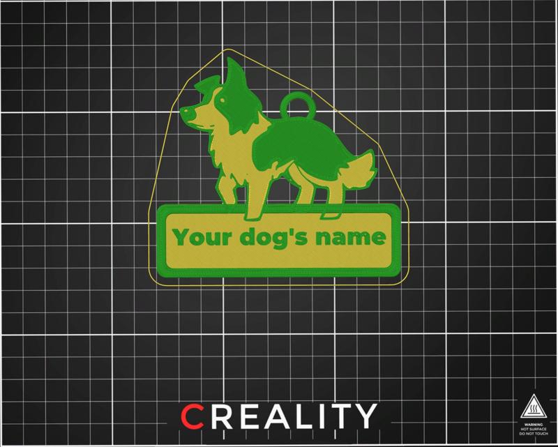 Border Collie Keychain