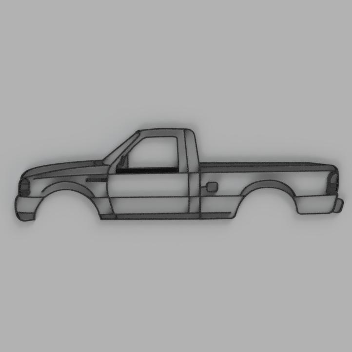 Ford ranger 1998 lineart