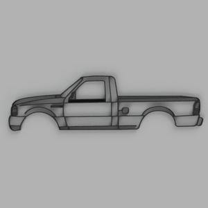 Ford ranger 1998 lineart