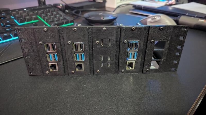 2U Raspberry Pi frame for MackRack (or other 10in Server Racks)