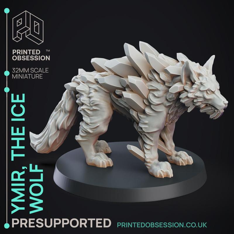 Ice Wolf - Monstrous Creature - 32mm Scale