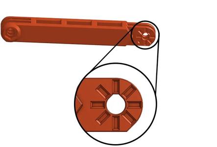Anti-droop detented arms for Modular Mounting System