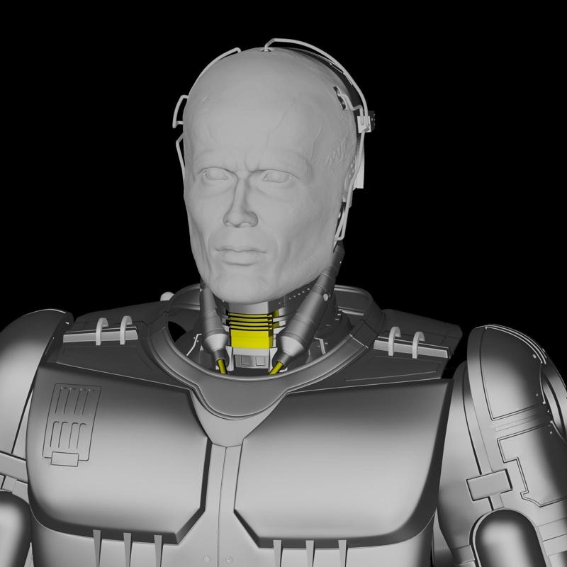 Robocop Head for 3D Print