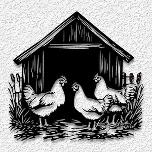 hen house wall art country chicken coop home decor