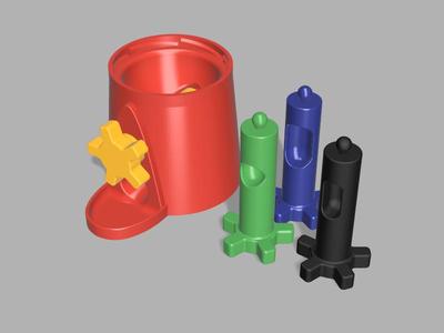 Configurable Candy Dispenser for a Bonne Maman Jar