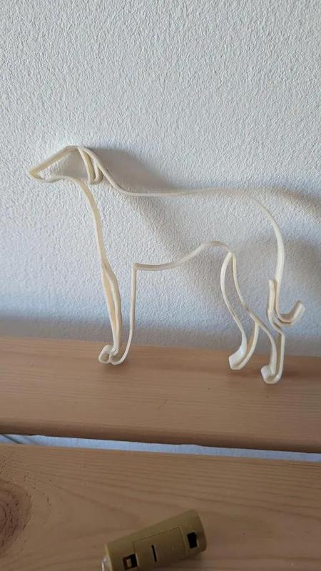 Outlined Borzoi