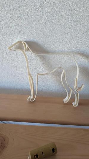 Outlined Borzoi