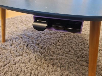 TV remote holder under table storage easy access
