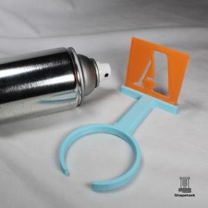 Spray Paint Can Stencil Holder
