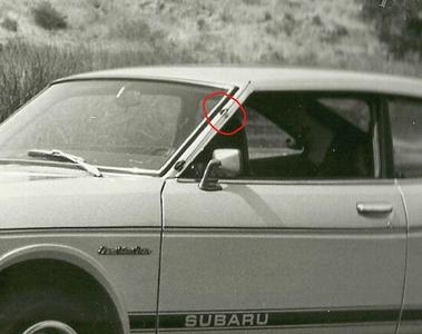 70s Subaru Antenna Holder
